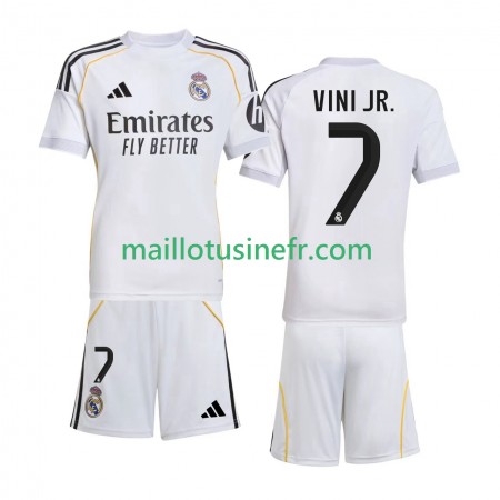 Maillot de Foot Real Madrid Vinicius Junior 7 Domicile 2025-26 - Enfant